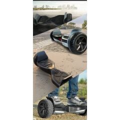 Smart Balance SBS-653 Elektrikli Kaykay Hummer Hoverboard Off Road 8.5 inch Grafity Desenli 01 - Taşıma Çantası Hediye
