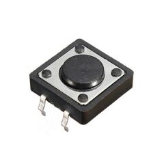 Powermaster IC-202 12x12x3.5 Mm 4 Pinli Tact Switch Yuvarlak Buton