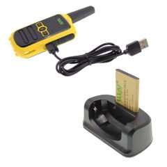 Wln KD-C51 16 Kanal 3-5 Km Sarı Kasa İkili Telsiz (Şarj Aleti Dahil)