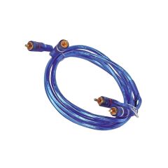 2 RCA + 2 RCA 1.6 METRE MAVİ ŞEFFAF KABLO (10'LU PAKET)