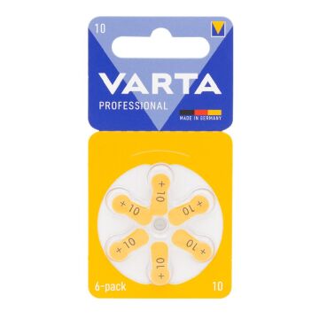 Varta 10 Numara Kulaklık Cihazı Pili (6'lı Paket)