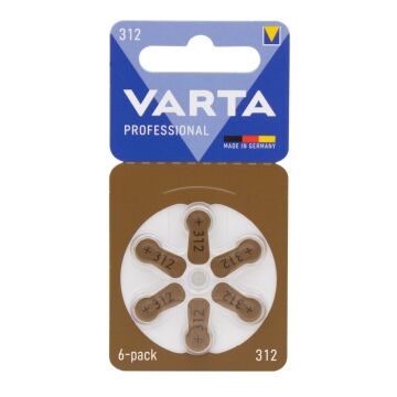 Varta 312 Numara Kulaklık Cihazı Pili (6'lı Paket)