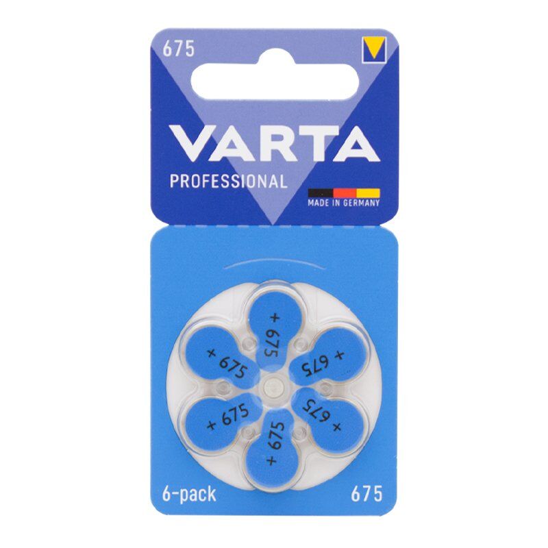 Varta 675 Numara Kulaklık Cihazı Pili (6'lı Paket)