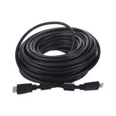 Fully G-507FS Plastik Düz Siyah 20 Metre Gold Poşetli Hdmi Kablo
