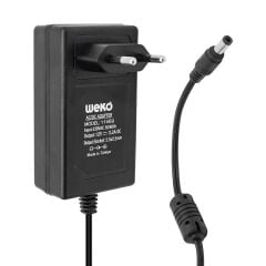 Weko 12 Volt 3.2 Amper 38 Watt Plastik Kasa Priz Tipi Adaptör (5.5x2.5 Uçlu)