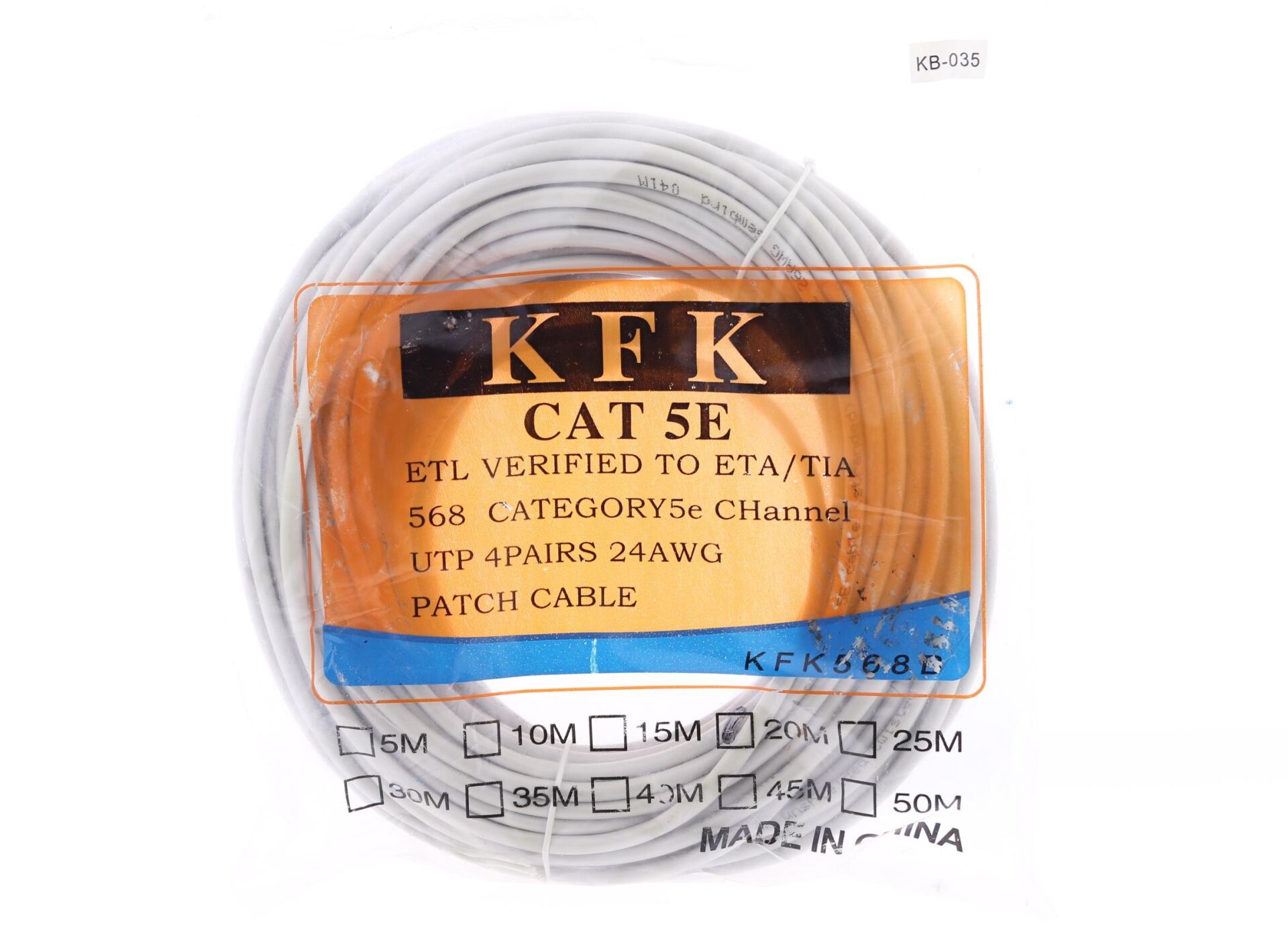 KFK Cat5E Ethernet İnternet Kablosu - 20 Metre (Utp Patch Kablo)