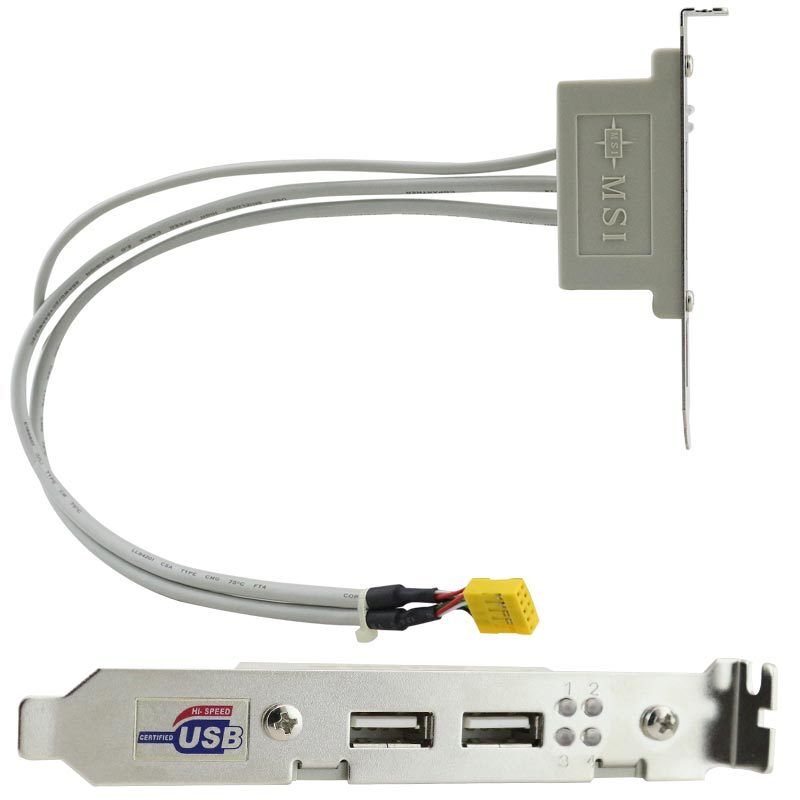 MSI 2 PORTLU USB BRAKET K10-3018002-E06