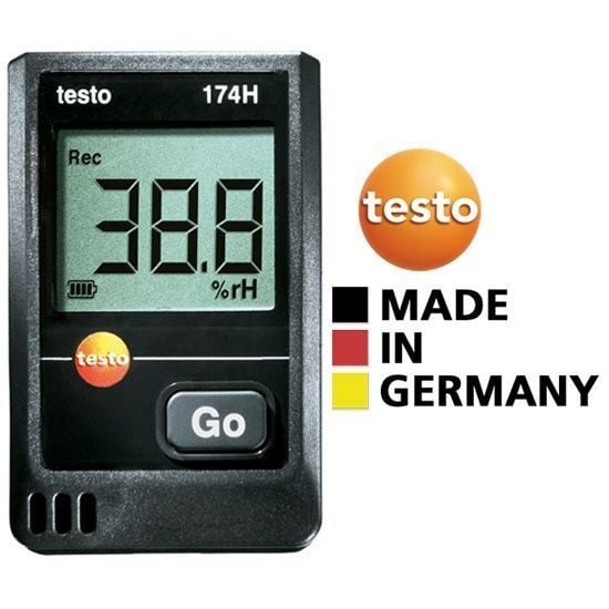 Testo 174H USB-C Girişli Sıcaklık ve Nem Kayıt Datalogger Cihazı | Beyaz