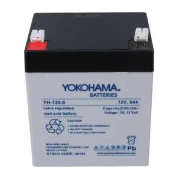 Yokohama YH-125.0 12 Volt - 5 Amper Akü (90x70x101 mm)