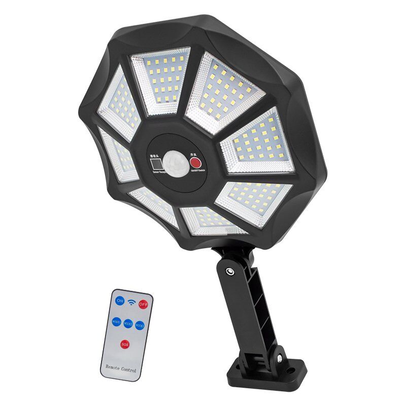 Powermaster ZB-168A Kumandalı Sensörlü Beyaz Solar Aydınlatma