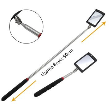 PowerMaster PM-26176 Teleskopik Katlanır Ayna