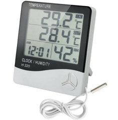 OEM H220 İç Ortam Nem ve Sıcaklık, Dış Ortam Sıcaklık Ölçer HTC-2