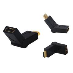 HDMI Erkek Dişi L Tip Ara Oynar Başlık