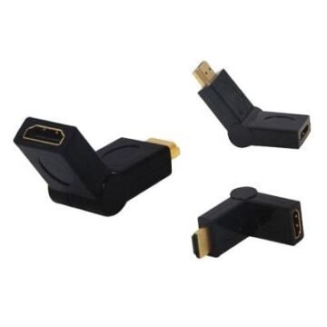 HDMI Erkek Dişi L Tip Ara Oynar Başlık