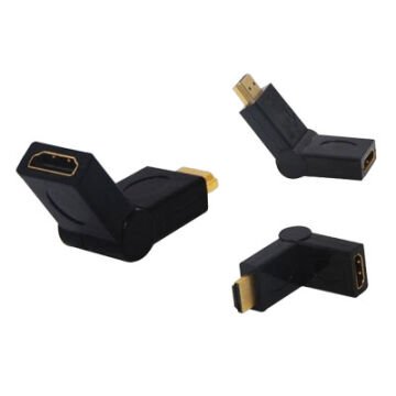 HDMI Erkek Dişi L Tip Ara Oynar Başlık