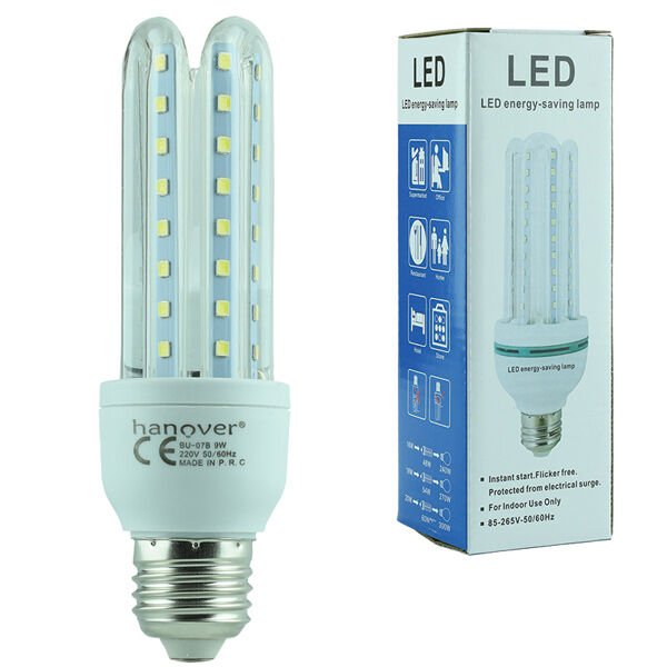 HANOVER BU-07B E27 9W 6500K BEYAZ LED MISIR AMPÜL (10'LU PAKET)