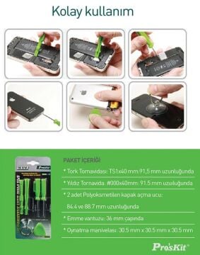 Proskit Pk-9110 6 Parça Iphone Tornavida Seti