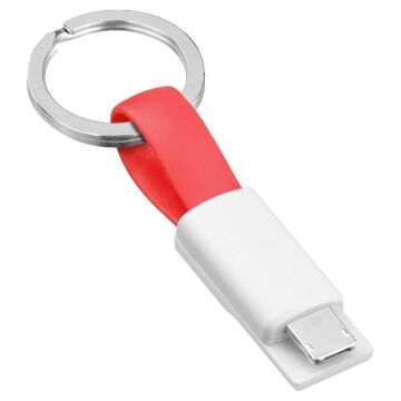 Powermaster 2in1 Anahtarlık Type C / Lightning Mini Anahtarlık USB Şarj Kablosu PM-26061