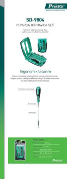 Proskit Sd-9804 15 Parça Tornavida Seti