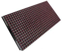P10 Dip Led Panel 16x32 Cm Kırmızı Dış Mekan