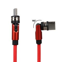 PowerMaster PM-25904 3 in 1 Kırmızı Çok Amaçlı Taşınabilir Şarj Kablosu