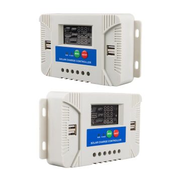 Powermaster PM-40A 12V-24V 40 Amper 4 USB Çıkışlı Dijital Ekranlı Solar Şarj Regülatörü