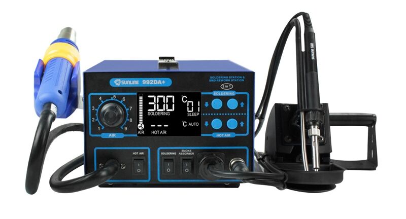 Sunline 992Da+ Lehimleme ve Sıcak Hava Üfleme Duman Emici