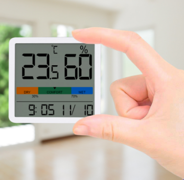 LYK VGW 23 Kalibrasyon Menülü Sıcaklık Nem ve Saat Göstergesi