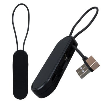 Powermaster PM-25906 Siyah 3in1  (Type C- Lightning- Micro Usb) Manyetik Uç Taşınabilir Şarj Kablosu