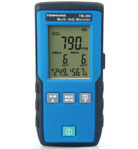 Tenmars TM-380 Çoklu IAQ İzleme Cihazı | Partikül, Karbondioksit, Sıcaklık, Nem