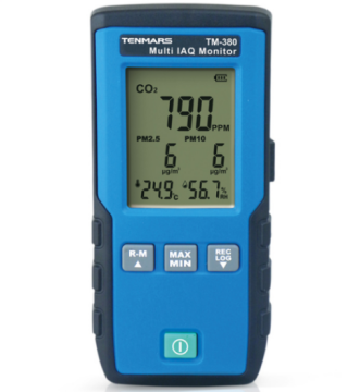 Tenmars TM-380 Çoklu IAQ İzleme Cihazı | Partikül, Karbondioksit, Sıcaklık, Nem