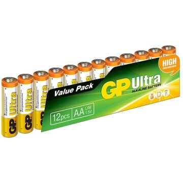 GP G-Tech 8+4 12li Paket AA Alkalin Kalem Pil (8 Adet Fiyatına 12 Adet Pil)