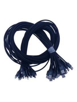 Iphone Şarj Ve Data Kablosu Silikon Siyah 5*Li Paket (5 Adet)110cm