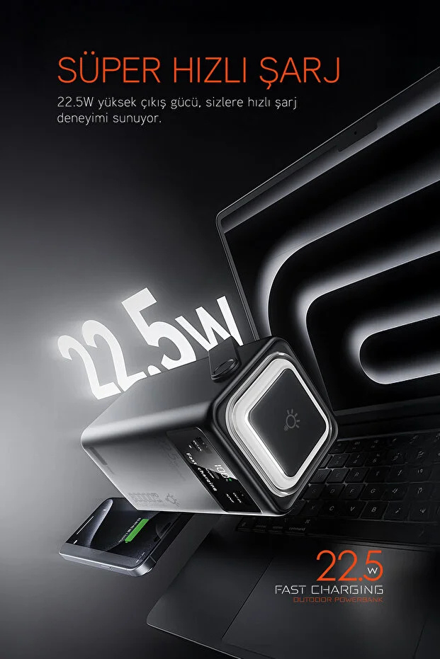 Powerway PD80 (PD22.5W) 80.000 Mah Dijital Göstergeli Powerbank