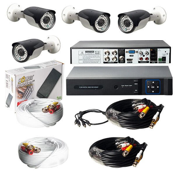 ARMİ CCTV GÜVENLİK KAMERASI DÖRTLÜ HAZIR KAMERA SETİ 100314