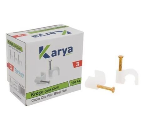 Karya Kroşe 3 Numara Çelik Çivili 100'lü Paket