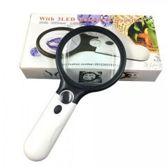 3 Ledli El Büyüteç 3x 75mm