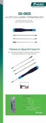 Proskit Sd-082D 6Lı Çift Taraflı Tornavida Seti