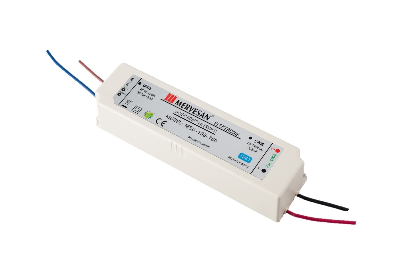 MTD-100-700 72-148VDC 700mA Led Driver Sürücü - MSD-100-700