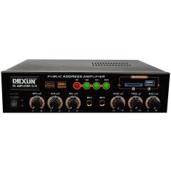 Dexun D-70 USB-SD-AUX-Bluetooth Destekli 50 Watt 100 Volt 4-16 Ohm Hat Trafolu Anfi