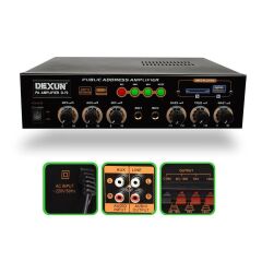 Dexun D-70 USB-SD-AUX-Bluetooth Destekli 50 Watt 100 Volt 4-16 Ohm Hat Trafolu Anfi