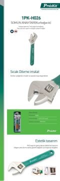 Proskit 1Pk-H026 6'' Ayarlı Somun Anahtarı
