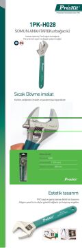 Proskit 1Pk-H028 8'' Ayarlı Somun Anahtarı