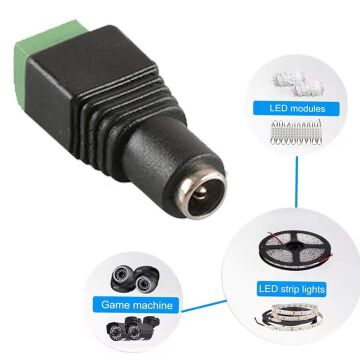 POWERMASTER 5.5X2.1MM DİŞİ KONNEKTÖR (20'Lİ PAKET)