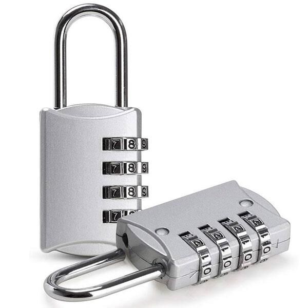 PowerMaster PM-24698 Asma Güvenlik Kilidi Bavul Dolap Kilit 4 Basamaklı Haneli