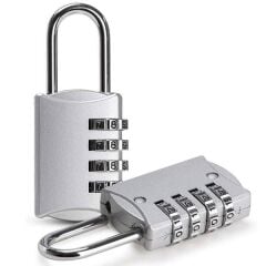 PowerMaster PM-24698 Asma Güvenlik Kilidi Bavul Dolap Kilit 4 Basamaklı Haneli