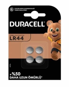 DURACELL LR44 1.5 VOLT DÜĞME PİL (4LÜ PAKET)
