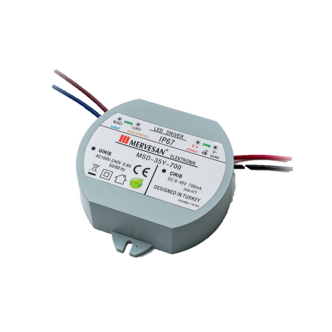 MT-35Y-350 30-80 Volt 350 mA Led Driver Sürücü - MSD-35Y-350