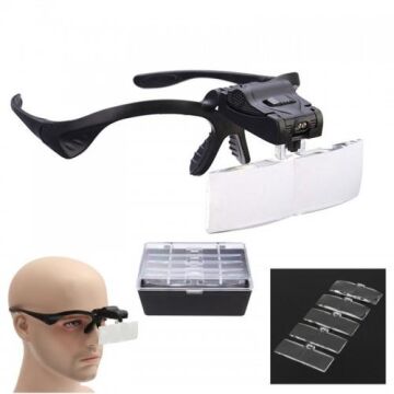 Nikula-Işıklı Gözlük Büyüteç - 5 Farklı Lens 9892B