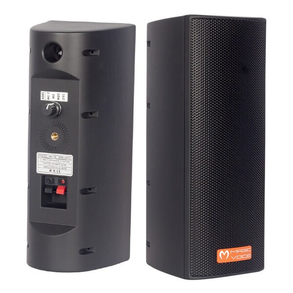 Magicvoice MV-26  2x7,5 Cm 50W 3 Yollu Siyah Sütun Hat Trafolu Hoparlör 2'li Takım